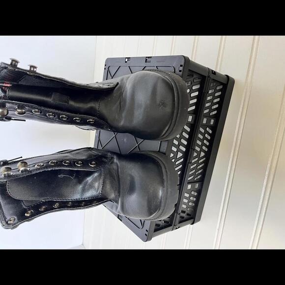 Little Kids Designer Kurt Geiger London Combat Boot Size 12 - Picture 6 of 8